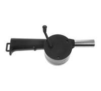 NUOBESTY Souffleur à Main Portable en Plastique Robuste et Acier Inoxydable Ventilateur de Barbecue Extérieur à Manivelle Outil Utilitaire pour Camping et Allumage de Feu