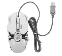 NUOBESTY Souris De Jeu Professionnelle Programmable Rvb 7 Boutons Ergonomique Éclairage RGB Dpi Réglable pour Joueurs Pc Et Bureau Couleur Argenté