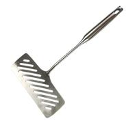 NUOBESTY Spatule à Frire en Acier Inoxydable Poignée Confortable Conçue pour Steak et Poisson Facile à Nettoyer Adaptée aux Cuissons au Barbecue 1 Pièce