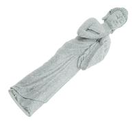 NUOBESTY Statue de Bouddha en Grès Artisanale, Décoration Intérieure, Figurine Bouddha Debout à Deux Mains pour Bureau et Salle D’étude, Ambiance Méditative, Décoration de Bureau Raffinée