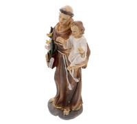 NUOBESTY Statue Jésus Catholique Résine Style Renaissance avec Garçon Fille Décoration Intérieure Spirituelle pour Baptême et Communion Cadeau Religieux Dévot pour Maison et Collection de