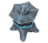 NUOBESTY Statue Pavillon Ornement Jardin Miniature Décor Aquarium Résine | Sculpture Décorative, pour Aquarium et Bonsaï, Design Artisanal, Ornement de Bureau, Paysage Compact