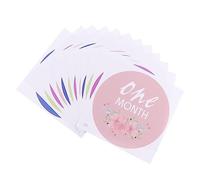 NUOBESTY Stickers Mensuels pour Garçon Fille Durable Accessoire Naissance Pratique pour Mémoriser du Né et la Réseaux Sociaux