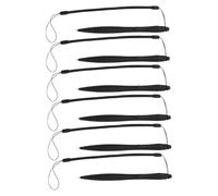 NUOBESTY Stylets Écran Résistif avec Cordon Anti-Perte pour Tablettes Et Consoles, Lot De 6, Stylets Élastiques Pratiques, Utilisation Bureautique Et Loisirs, pour Dessiner Et Écrire, Couleur Noire