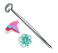 NUOBESTY Support à Fleurs en Fil de Fer 16 Pouces Lot de 4 Set de Tuteurs 4 Étiquettes 20 Clips en Huit pour Jardinage Extérieur Support de Jardinage Combiné pour Plantes à Tige Unique