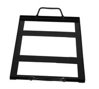 NUOBESTY Support Assiette Sel Noir Émail Résistant Au Feu Rack Robuste pour Barbecue et Plateau Bloc Sel Accessoire Grillades Professionnel pour Cuisine et Restaurant