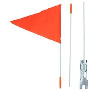 NUOBESTY Support D'affichage du Drapeau Kit de Mât de Drapeau en Fibre de Verre, Accessoires pour Camion et Bus, Multifonction, Ne Tombe Pas Facilement Couleur Aléatoire