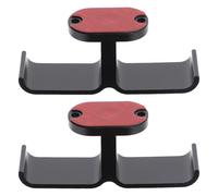 NUOBESTY Support de Casque Audio sous Bureau en Aluminium Noir Lot de 2 Crochets Universels pour Casque Gaming Fixation Stable pour Bureau Organisation Pratique pour Accessoires et