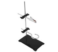 NUOBESTY Support de Laboratoire en Fer à Base Carrée, Support de Fixation Robuste pour Tubes à Essai, Compatible avec Pinces et Entonnoirs, pour Laboratoire Chimie et Expériences