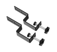 NUOBESTY Support de Panneau Perforé de Bureau, Pince sur Bureau, Support en Fer Noir, Fixation de Bord de Table, pour Ateliers de Garage et Maison