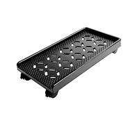 NUOBESTY Support De Processeur Noir Élégant avec Déflecteurs À 3 Côtés Rack Hôte Mobile pour Boîtiers Stéréo