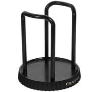 NUOBESTY Support de Rangement pour Gobelets Papier Noir Organiseur de pour Maison Distributeur Pratique pour Café et Thé Porte-gobelets Sécurisé et Esthétique