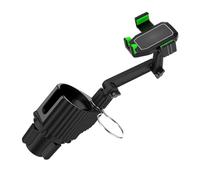 NUOBESTY Support de Téléphone et Porte Gobelet pour Voiture Support avec Adaptateur Ajustable pour Téléphones et Gobelets Vert