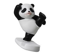 NUOBESTY Support De Téléphone Panda des Stands Mignon Support De Téléphone De Voiture Support De Téléphone pour Bureau Cellule Support De Téléphone De Bureau Décor De Panda Blanche Résine