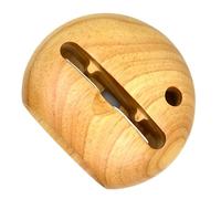 NUOBESTY Support de Téléphone Portable en Bois Amplificateur Passif | Angle 60° Trou pour Stylo, Finition Polie Veinée, Bureau et Vidéos