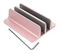 NUOBESTY Support Ordinateur Portable Aluminium Ajustable Base Verticale pour Laptop et Tablette Support Ergonomique et Stable Rose