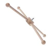 NUOBESTY Support pour Carillon Intérieur et Extérieur Cadre Bois à Monter Soi-même Présentoir pour Mobile et Carillon Musical Facile à Assembler