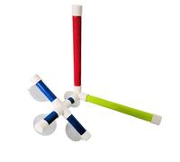 NUOBESTY Support pour Perroquet à Ventouse Double D’Activité en Matériau sans Danger Perchoir à Oiseaux Surface Rugueuse pour Exercice et Escalade pour Maison et Couleur Aléatoire