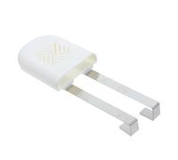 NUOBESTY Support pour Tablette de Nettoyage de Cuve WC en Plastique Blanc avec Crochet Métallique Sécurisé pour Salle de Bain