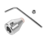 NUOBESTY Support Stable en Métal Argenté pour Diapason 8mm avec Base Ronde et Cristal, Accessoire Multifonctionnel pour Exercices de Guérison par Fréquence et Yoga