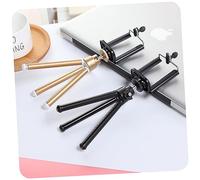 NUOBESTY Support Trépied Télescopique pour Téléphone Portable et Tablette, Mini Compact Noir, Stabilisateur de Bureau Antivibrations, Compatible Smartphone Grosse Taille, Utilisation Photo