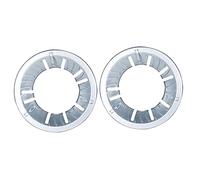 NUOBESTY Supports en Fonte pour Cuisinière à Gaz 9 Trous, Pare-vent Coupe-feu en Acier Épais, Anneaux de Rassemblement de Flamme pour Ustensiles Cuisine, Lot de 2 Pièces, Usage Domestique