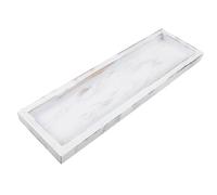 NUOBESTY Table Rustique À Bords Relevés, Rectangulaire, Étroite, pour Salle De Bain, Coin Café, Cuisine, Plateau À Bougies, Style Ferme, Décor Fromager, Plateau De Charcuterie