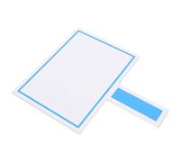 NUOBESTY Tableau Effaçable à Main Carré Double Face PVC Tableau Blanc Portable pour Score et Enchères Réutilisable pour Jeux et Juges