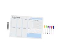 NUOBESTY Tableau Effaçable à Sec Acrylique pour Bureau Planificateur de Tâches avec Stylo Memo Board Transparent Tableau Portable et Réutilisable