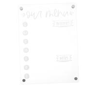 NUOBESTY Tableau Magnétique de Planification de Menu Effaçable pour Réfrigérateur Organiseur Pratique à avec Rappels Magnétiques et Notes Réutilisables