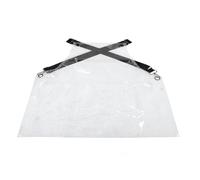 NUOBESTY Tablier de Salon de Coiffure Transparent en Tpu 50 Microns Imperméable avec Sangle de Cou Réglable Longueur 60 CM Protection Éclaboussures Tablier de Travail Léger pour Salons