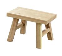 NUOBESTY Tabouret Bois Long pour Garçon Fille Marchepied Antidérapant Portable Tabouret Stable Pratique pour Salle de Bain et Chambre Aide à Autonomie des Garçon Fille Design Simple et