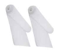 NUOBESTY Tapis de Neige Artificielle Épais 2 Pièces, Couverture Décorative Blanche Imitation Neige, Rouleau Décor Hiver pour Sapin Noël, Village et Scène Festive, Découpage Facile,