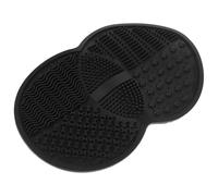 NUOBESTY Tapis de Nettoyage Multifonction pour Pinceaux de Maquillage en Silicone, Noir, Conçu Nettoyage Profond et Gain de Temps