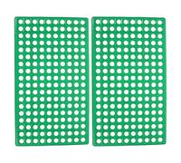 NUOBESTY Tapis de Sol en Plastique Vert avec Trous Ronds, Lot de 2, pour Cage de Lapin, conçu pour Le Confort des Lapins en élevage