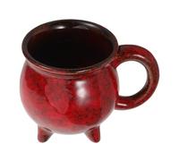 NUOBESTY Tasse à Café Halloween Magicienne Céramique Mug Émaillé Rouge Compatible Lave-vaisselle Polyvalent pour Café Thé Chaud Poignée Ergonomique Cadeau Original pour Fêtes et Bureau