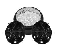 NUOBESTY Tête de Rasage de Rechange 3 Pièces pour Rasoir Électrique Six Lames Flottantes Rotatives en Métal Compatible Peau Sensible Accessoires de Rasage Visage Homme Voyage