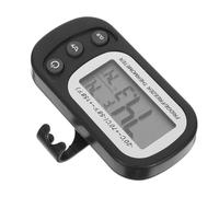 NUOBESTY Thermomètre Électronique Intérieur Haute Précision pour Réfrigérateur et Congélateur avec Crochet Suspendu, Installation Flexible en Abs Noir pour Maison et Camping-car