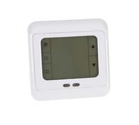 NUOBESTY Thermostat Programmable Pour Plancher Chauffant Thermorégulateur Numérique à Écran Tactile Blanc Avec Externe De Mètres
