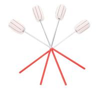 NUOBESTY Tige D'allumage Anti-brûlure pour Thérapie par Ventouses, Réutilisable 4 Pièces en Coton et Métal, pour Séances Professionnelles et Massage Manuel