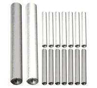 NUOBESTY Tiges D'électrolyse en Fer et Aluminium 16 Pièces 8 Tiges Fer pour Électrolyseur de Précision Remplacement Contrôle Qualité Eau en Laboratoire et Industriel