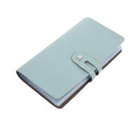 NUOBESTY Titulaire Carte de Visite carnet de Carte de crédit classeur Livre de Cartes de Visite Support de Carte Porte-Cartes pour Sac à Main récipient de Carte PVC Vert Clair