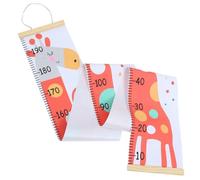 NUOBESTY Toise Murale en Toile pour Garçon et Filles Motifs Animaux Cartoon Mesure Taille Précise en CM Décoration Chambre Garçon et Filles Toise de Croissance Rose Girafe
