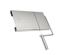 NUOBESTY Trancheuse à Fromage Multifonction en Acier Inoxydable Fil de Coupe Réglable pour Fromage en Bloc Beurre et Jambon Outil Cuisine Pratique Graduation pour Tranches Précises