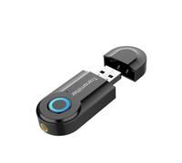 NUOBESTY Transmetteur Audio USB Adaptateur Jack Audio Stéréo pour Écouteurs TV et Ordinateur Noir