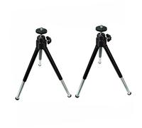 NUOBESTY Trépied Télescopique Support de Bureau Léger pour Téléphone Portable 2pcs en Aluminium et Plastique pour Photographie et Diffusion Mobile