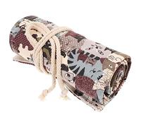 NUOBESTY Trousse à Crayons Toile Enroulable Grand Porte Stylo Pochette Rangement Pratique pour Crayons de Couleur et Accessoires Durable et Portable pour Artistes et Étudiants