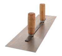 NUOBESTY Truelle de Maçonnerie à Double Outil à Main pour Béton Lisseuse de Jardin Truelle Prolongée pour Plâtrage Peinture des Murs