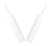 NUOBESTY Tubes de Mastic d'Étanchéité Vides 2 Pièces en Plastique Souple pour Calfeutrage Rechargeable Usage Professionnel et Bricolage Domestique