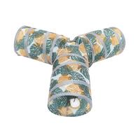 NUOBESTY Tunnel Pliable pour Lapins, Chats et Hamsters, Tunnel de Jeu Amusant à Trois Voies, 1 Pièce, Matière Légère et Solide, pour Exercice et Détente des Petits Animaux de Compagnie